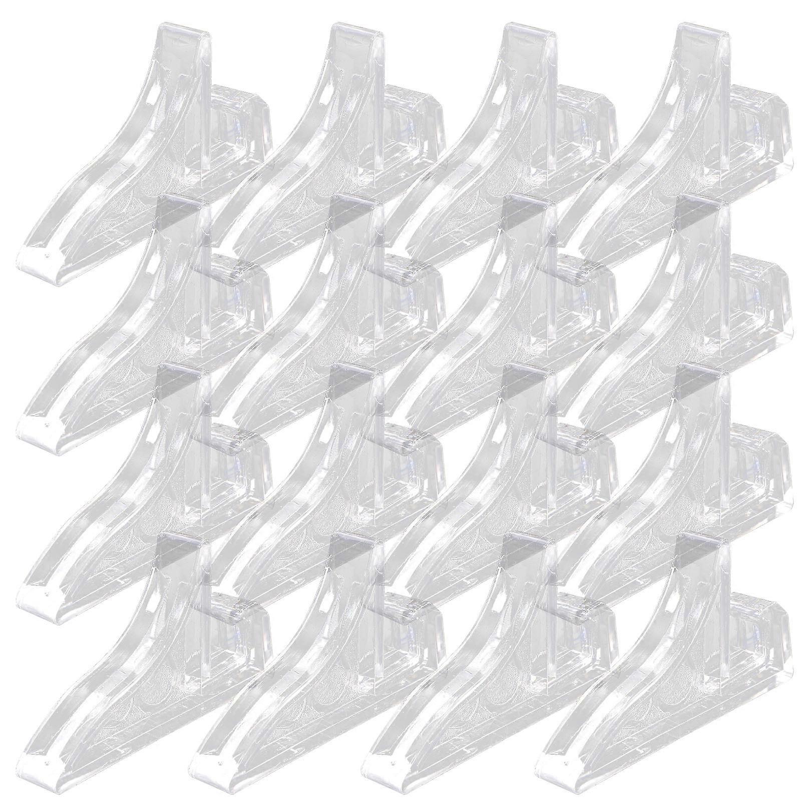 Transparent Plastic Silver Picture Frame Stand Multifunctional Desktop Display Stand for Storage 16pcs