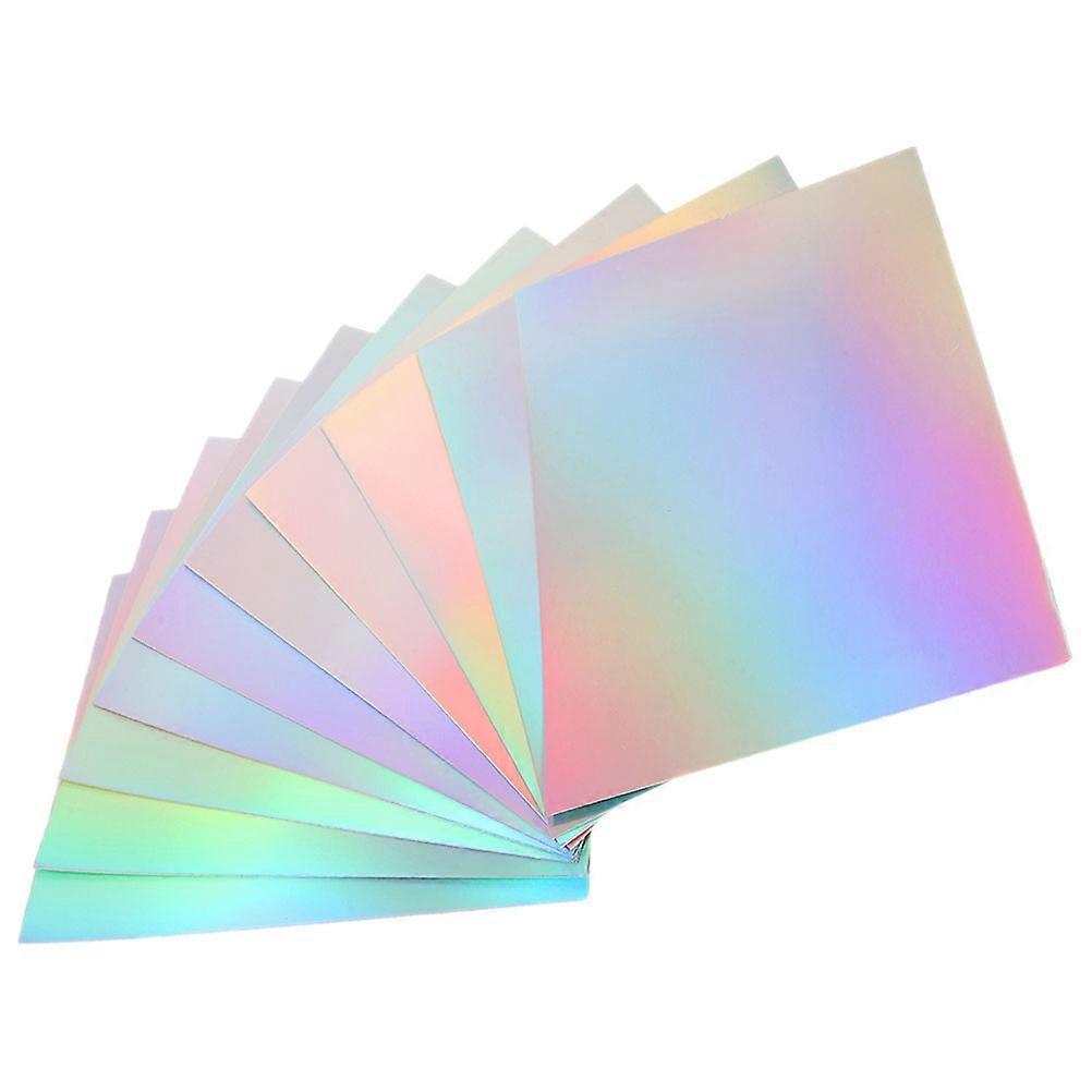 Holographic Cardstock Sheets for Metallic Rainbow Foil DIY Crafts, Scrapbooking, and Cutting Projects