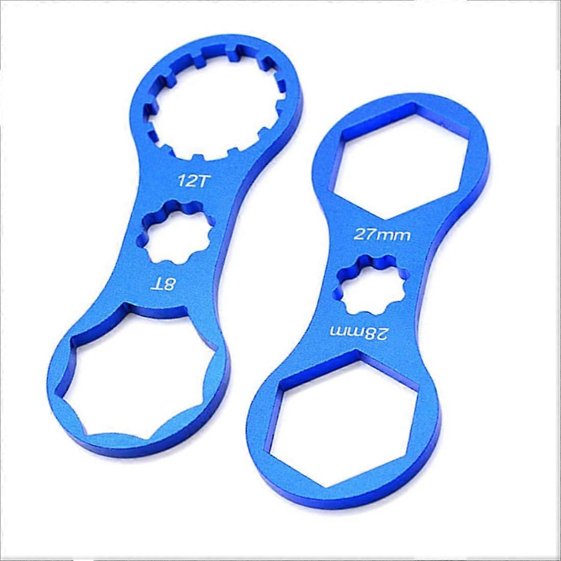 Bicycle Key for SR Suntour XCR XCM XCT RST Fork Repair Tool - 2-Piece Fork Cap Removal and Installation Set