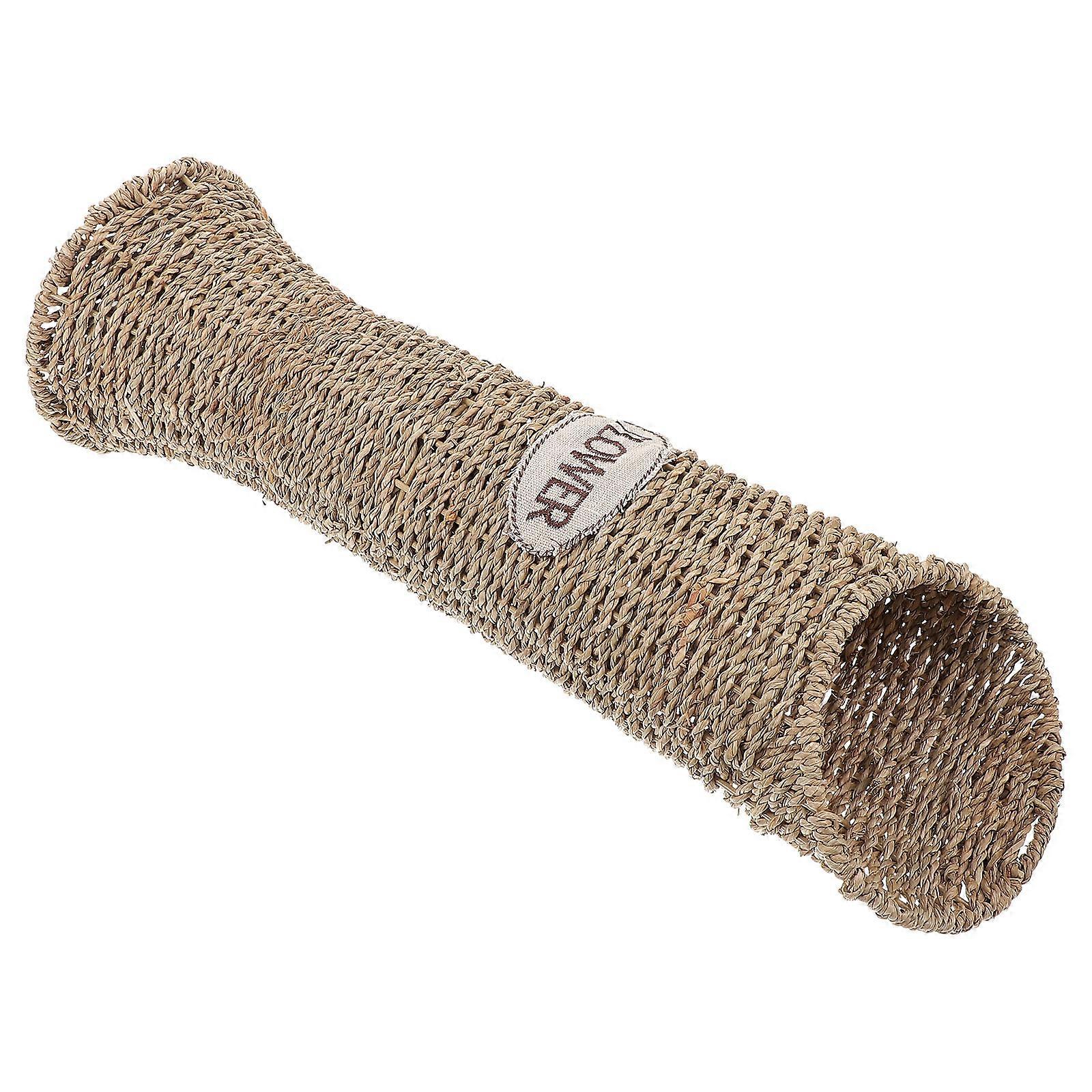 Woven Rattan Flower Vase for Home Decor Simple Lightweight Basket with Natural .8 Inches