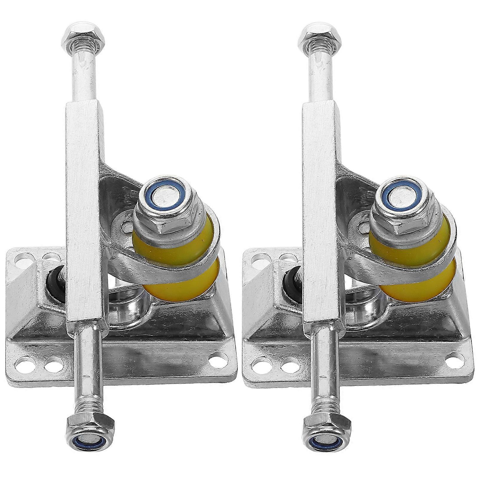 Silver Skateboard Truck Stable Aluminum Alloy Bracket for Replacement 1Pair