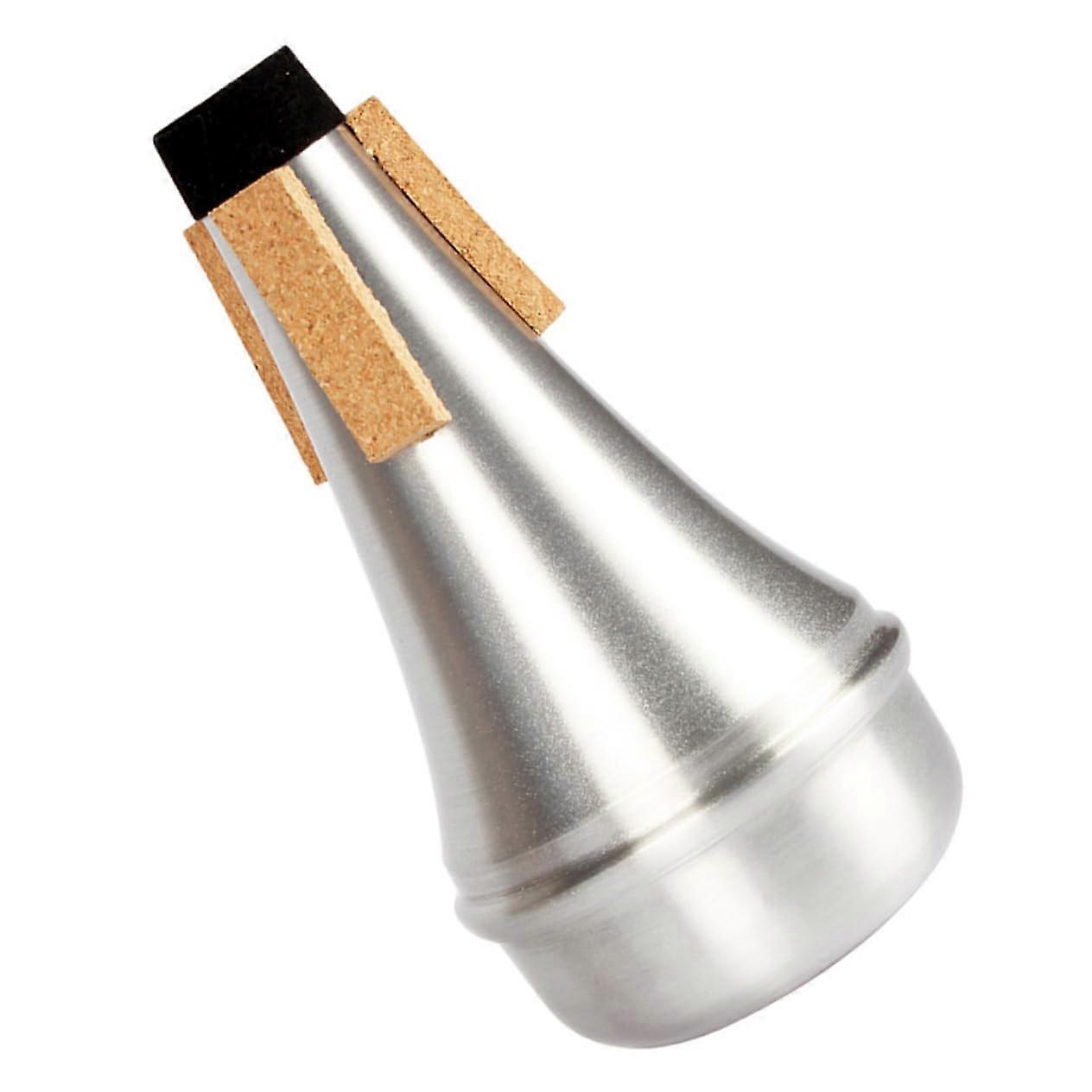 Aluminium Trumpet Mute Set of 2, Silver Design, Quiet Practice Dampers for Musicians, High-Quality Sound Control