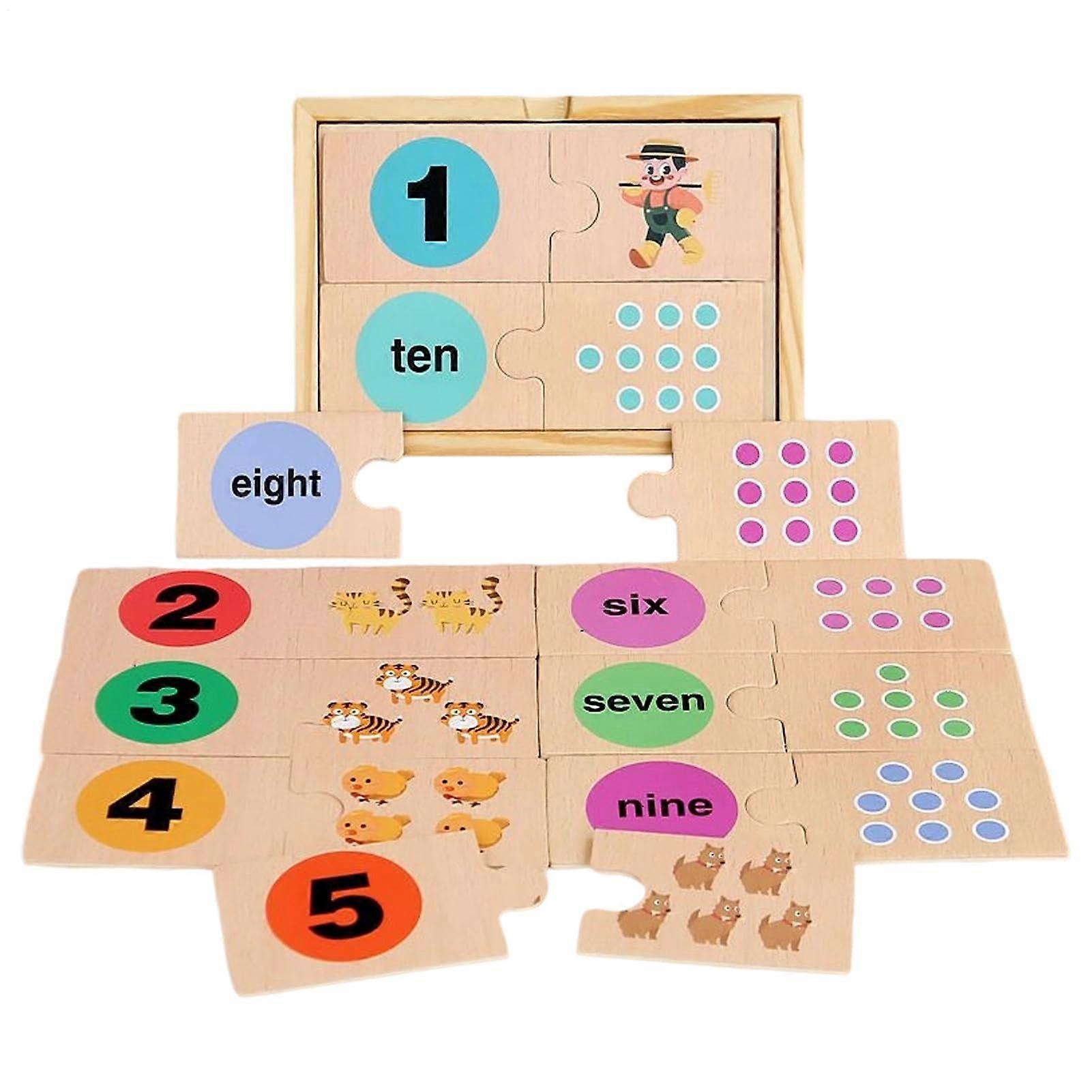 Portable educational numbers for learning Colorful kindergarten learning games