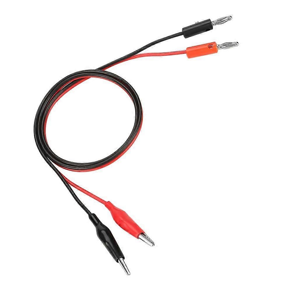 Banana Plug to Crocodile Clip Cable 80 cm 30V 5A for Multimeter Testing and Electronic Devices