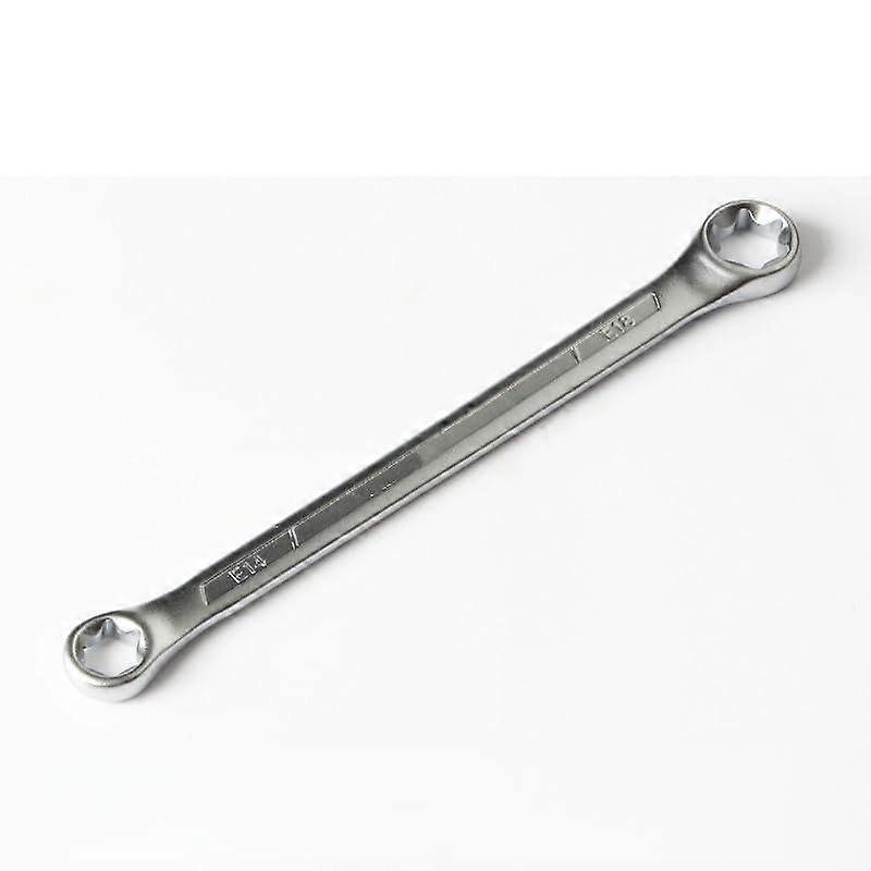 Open-End Wrench Set 1 Piece Hex Ring Wrench E-Type 6-Point Wrench Set E14-E18 for Tools
