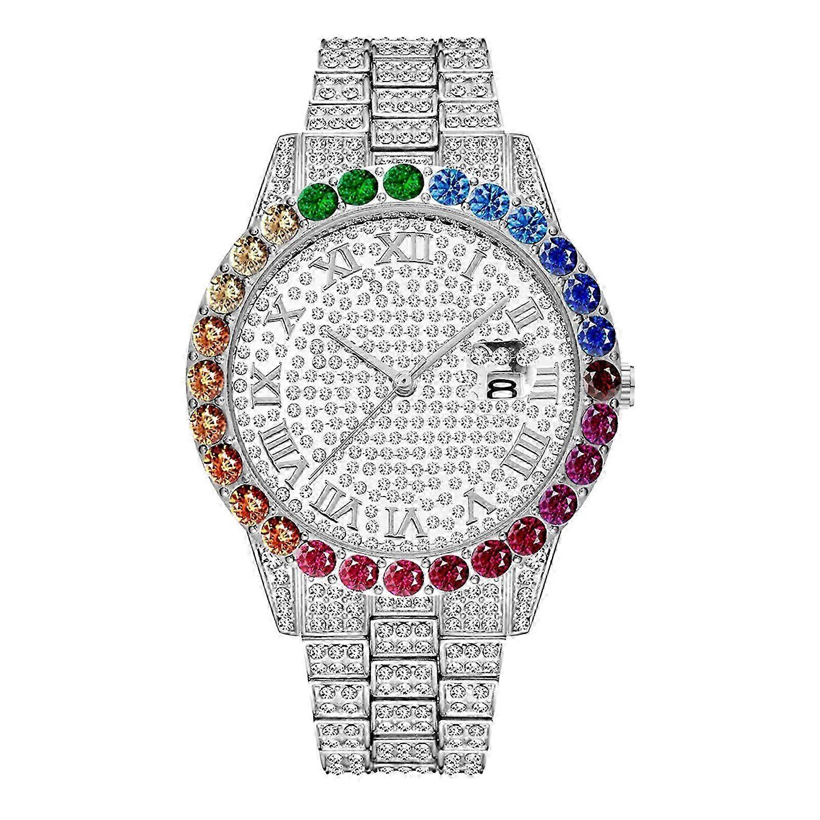 Valentines Gaver Til Hende Mode Populære Damer Casual Quartz Watch Rustfrit Stål Rem Ur