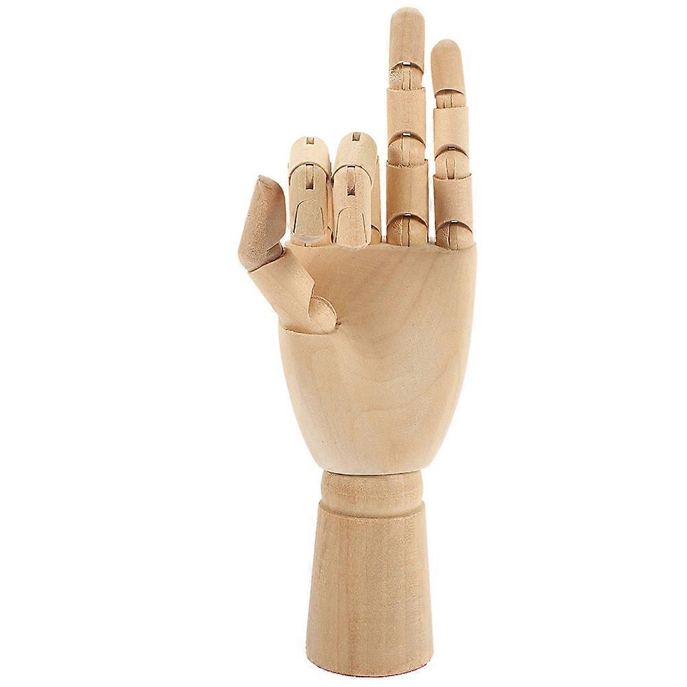 Wooden Hand Model for Decor Beige Color Perfect for Sketching and Home Decoration