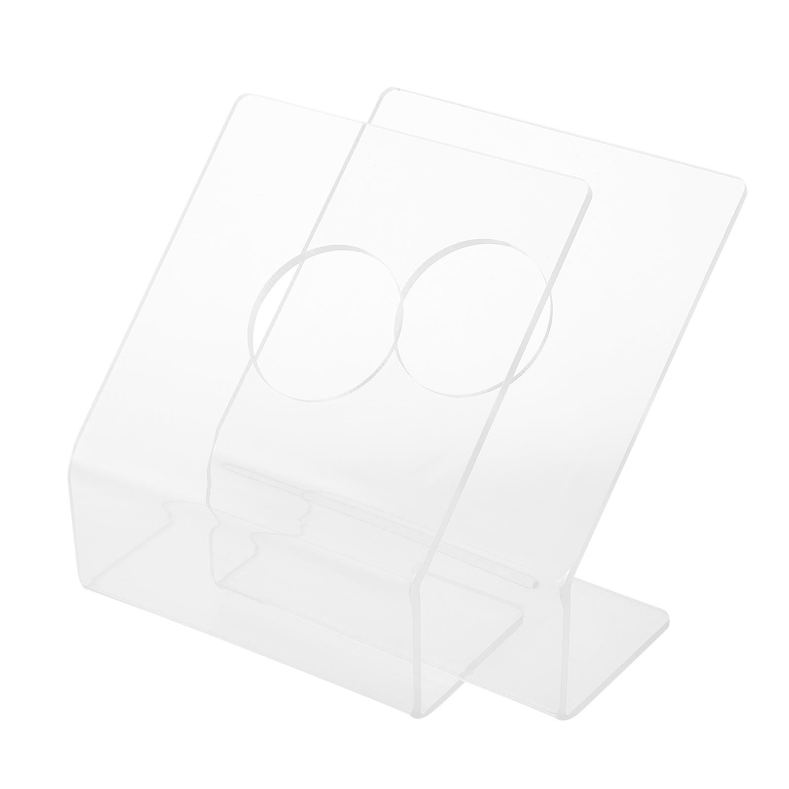 Raindrops 2pcs Lighting Angle Acrylic Display Stand Clear Acrylic Holder Easel Base for Spotlight Lighting Art Retail Display 55mm