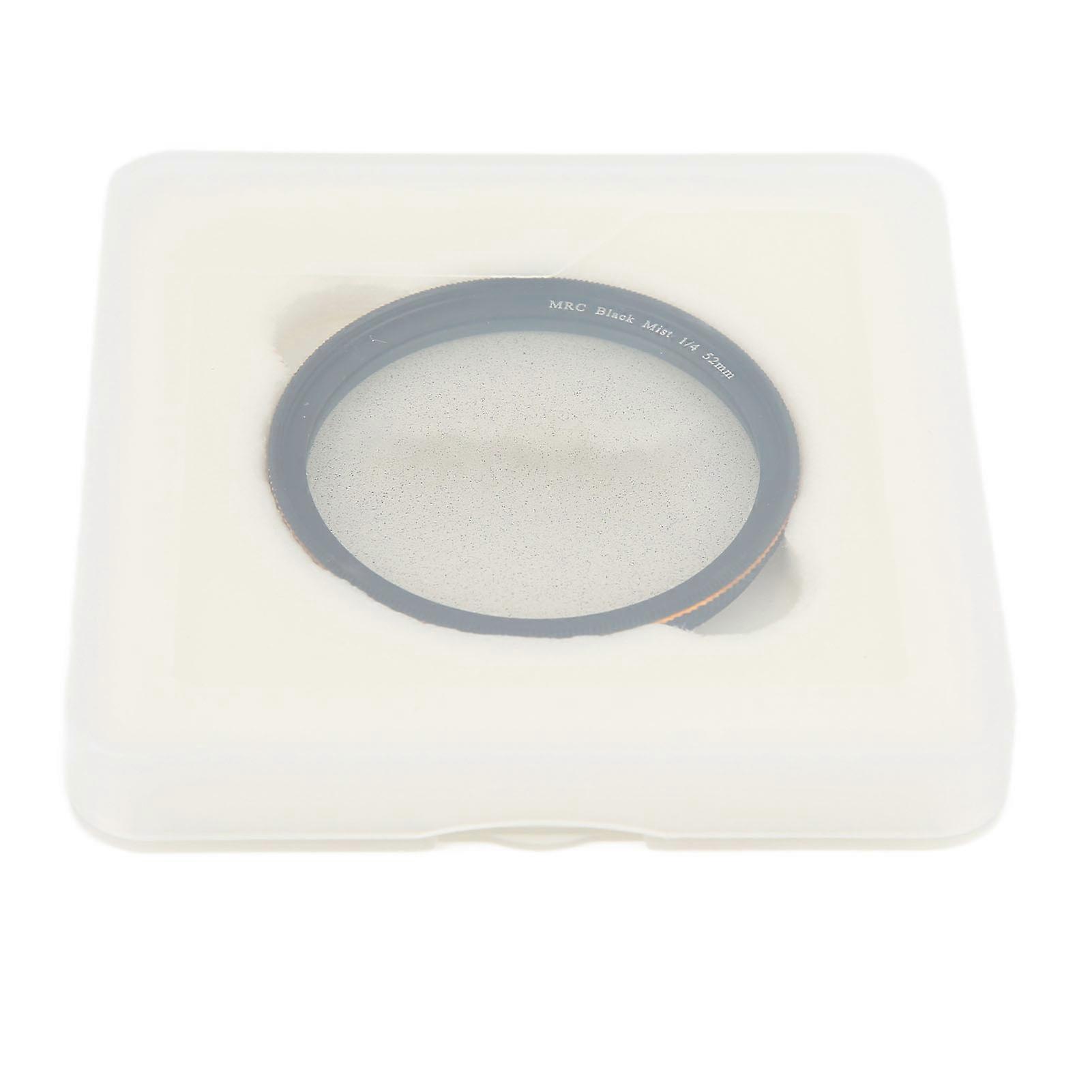 Lightdow Black Diffusion 1/4 Filter Mist Cinematic Effect Soft Focus Filter with 18 Multi Layer Coatings for Portrait Photography 52mm / 2.0in