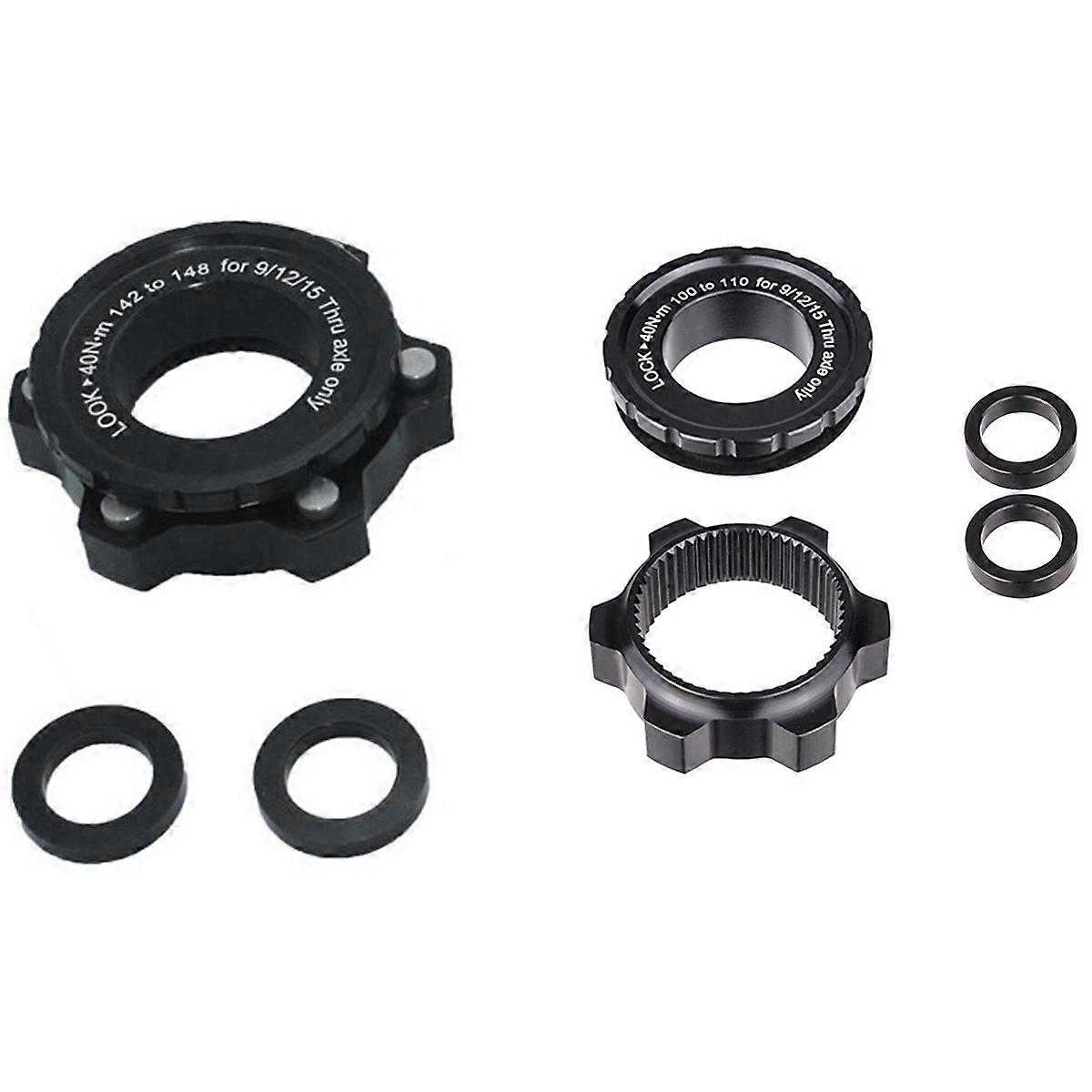 2 Pcs Center Lock Hub Boost Adapter,Center-Lock for 6-Hole, 12X142 to 12X148 & 15X100 to 15X110