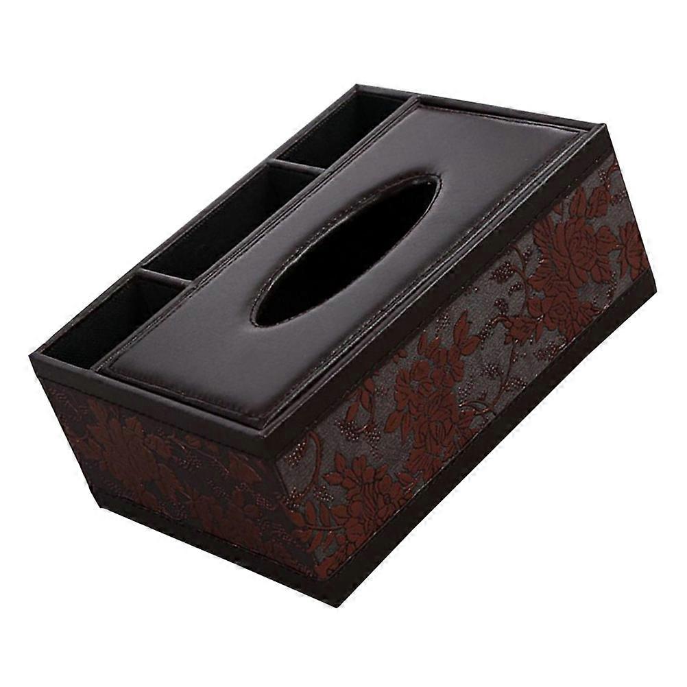 Multifunctional Desktop Organizer for Holding Remote Made of PU Multi Color 7.8x4.9 Inches