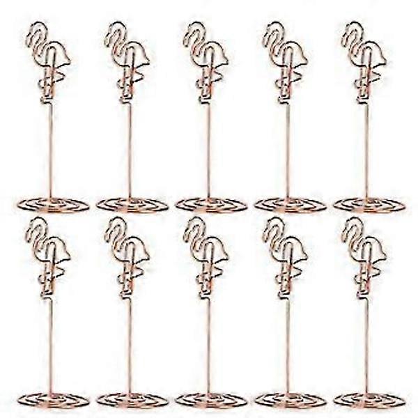 10 pcs Metal Message Clips: Table Card Holders for Home and Business Crafts - Memo Clips