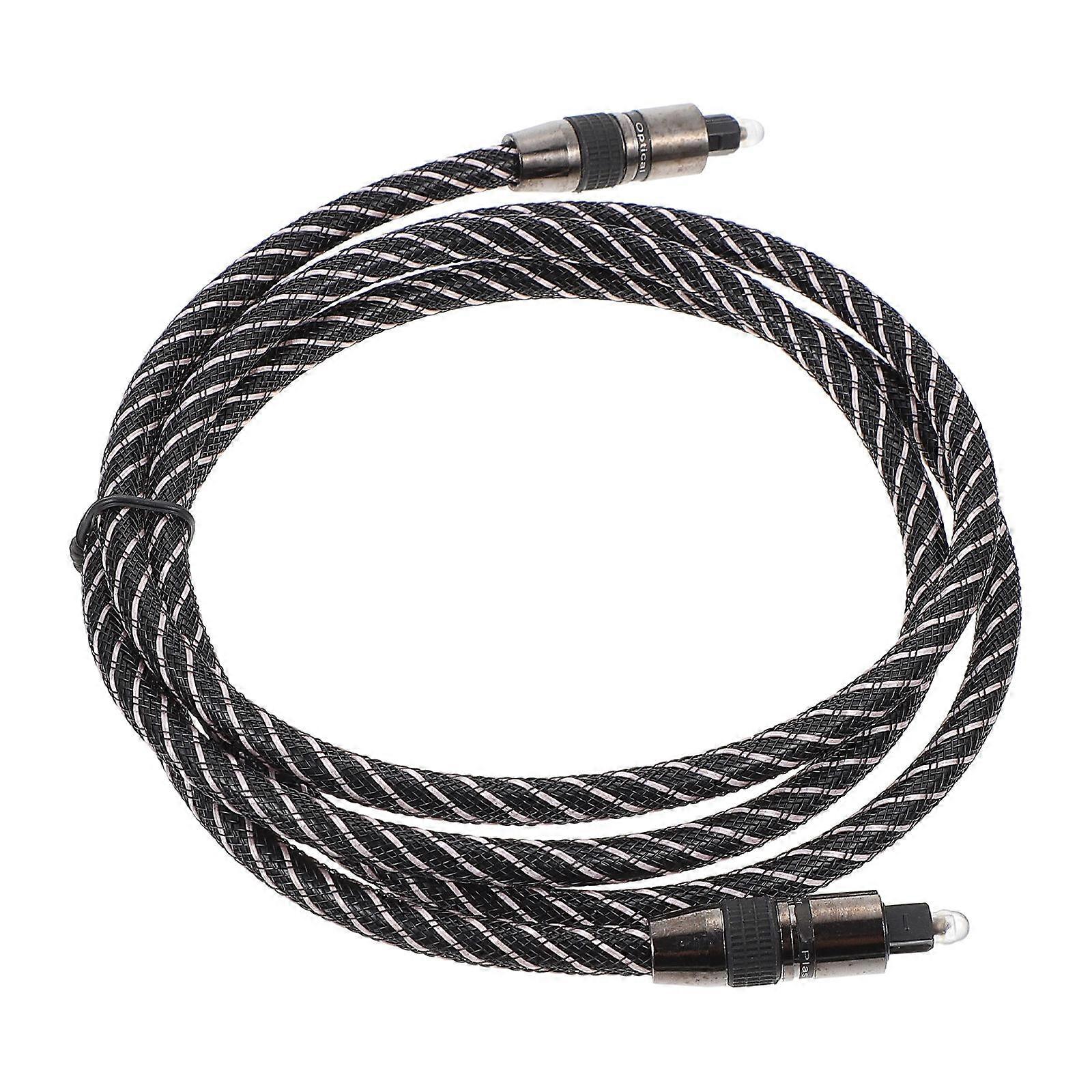 Fiber Optical Audio Cable 1Pc Designed For Computer Audio Low Loss Transmission Black Durable Material