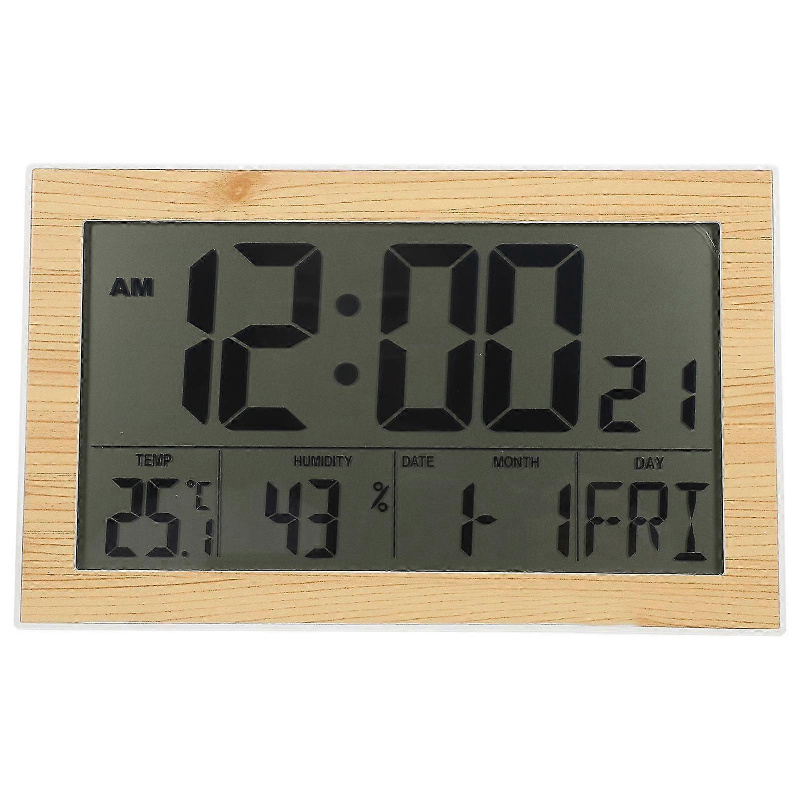 A Lightweight and Portable Digital Wall Clock featuring a Large Display for Various Settings.