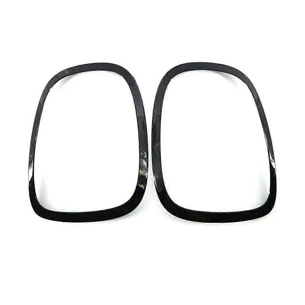 Auto Headlight Shell Gloss Black Front Rear Headlight Eyelid Frame Kit Grille Trim Taillight Frame Cover For Cooper F55 F56 F57 2014 Tail Light Frame