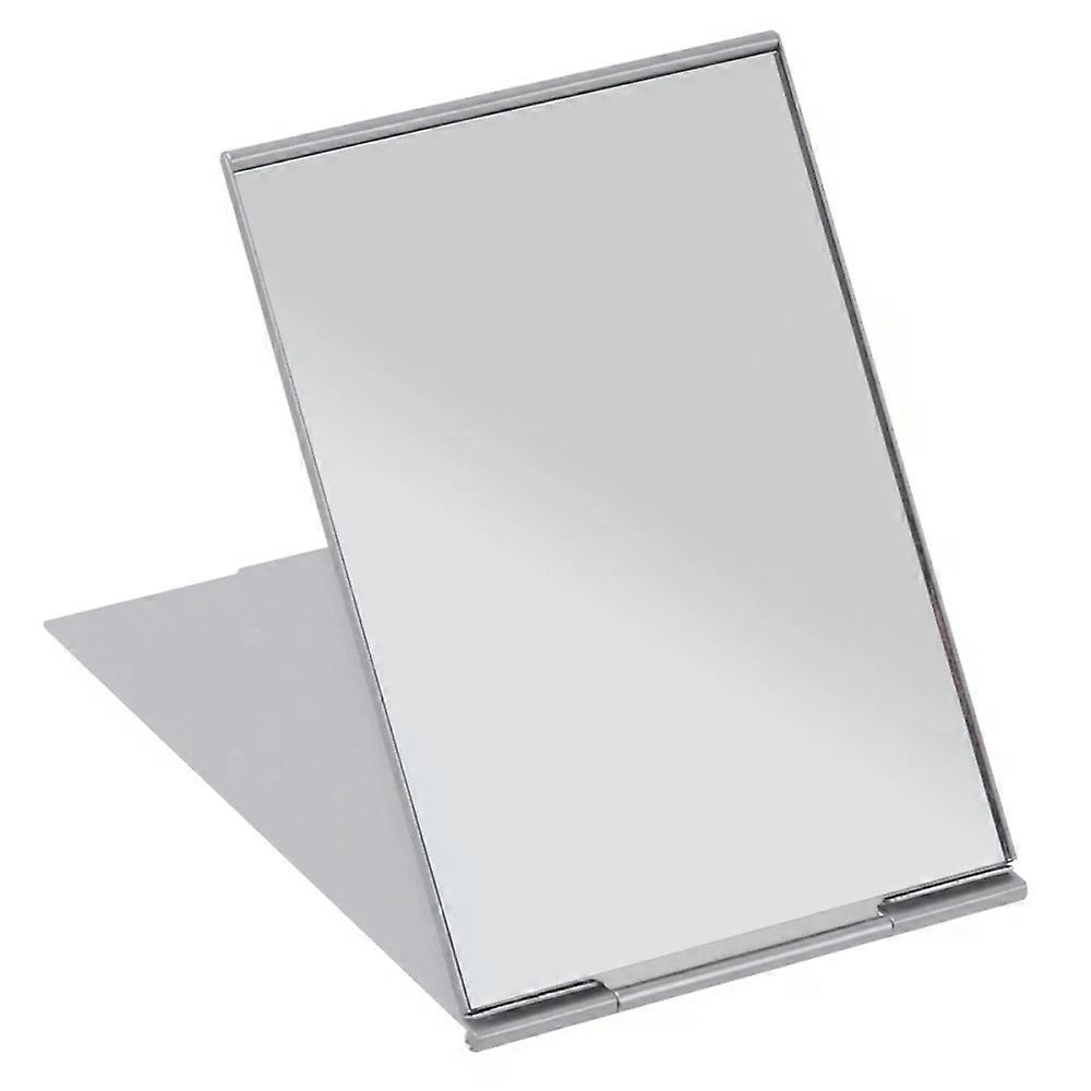 Portable Folding Makeup Mirror, Single Side, Travel Shaving, Compact, Lightweight