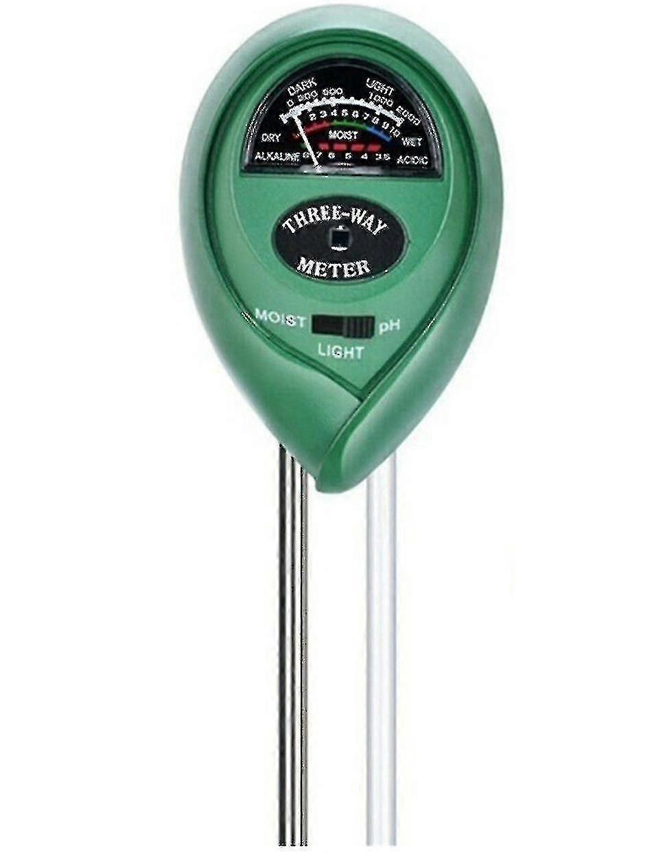 3-in-1 Soil pH Tester Kit for Moisture, Light, and Water Testing