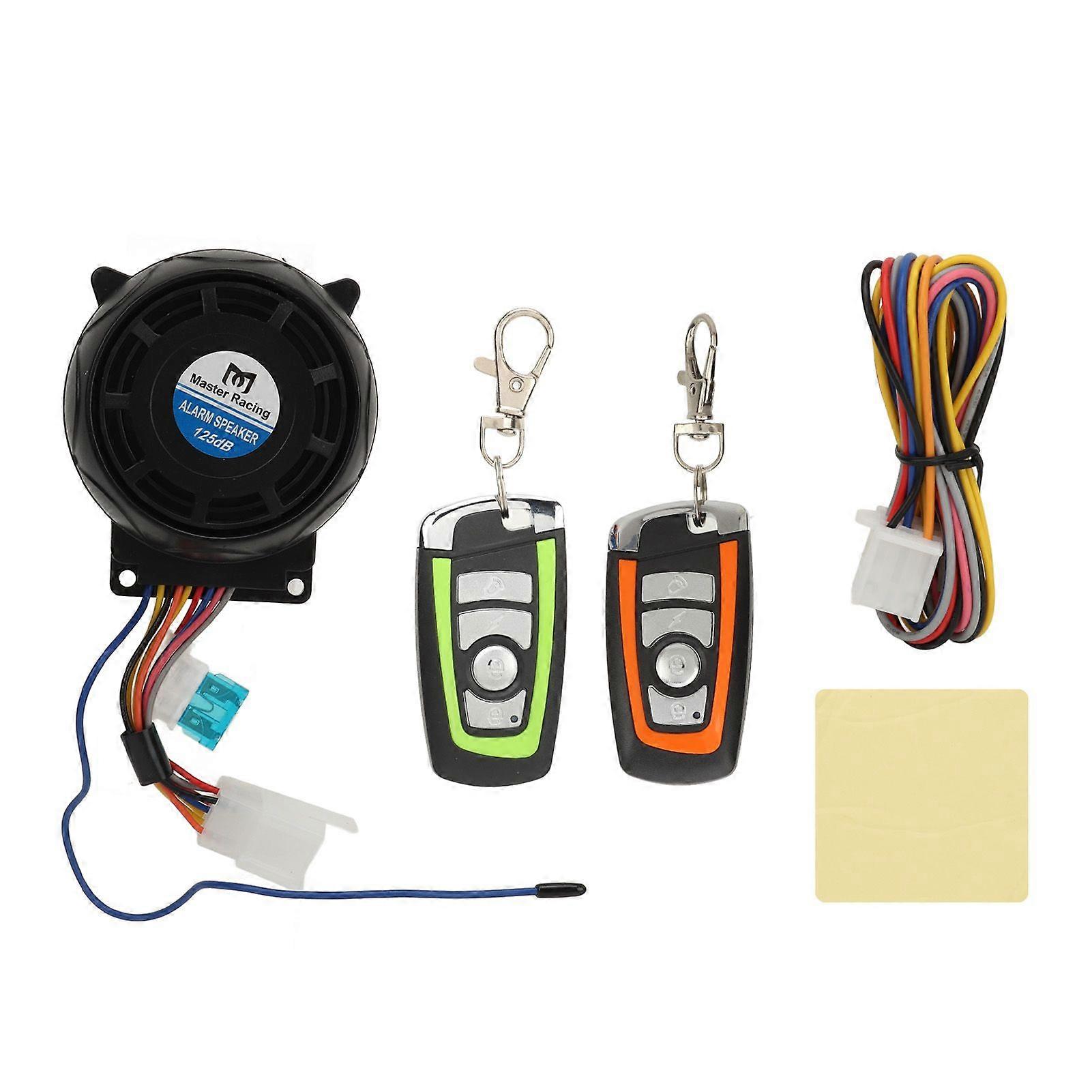 Waterproof Motorcycle Alarm System DC12V One Way Universal