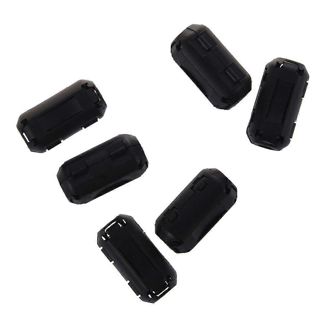 6 Pcs Clip On RFI Noise Ferrite Core Filter for 5mm Cable