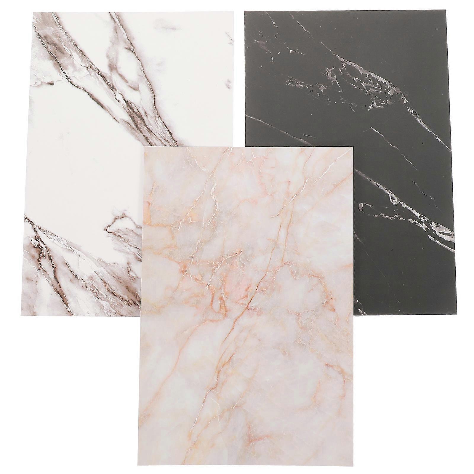 3pcs Reusable Photo Backdrop Boards, Lightweight Marble Pattern, Photography Props for Food, Cosmetics & Jewelry, For Professional & Home Use