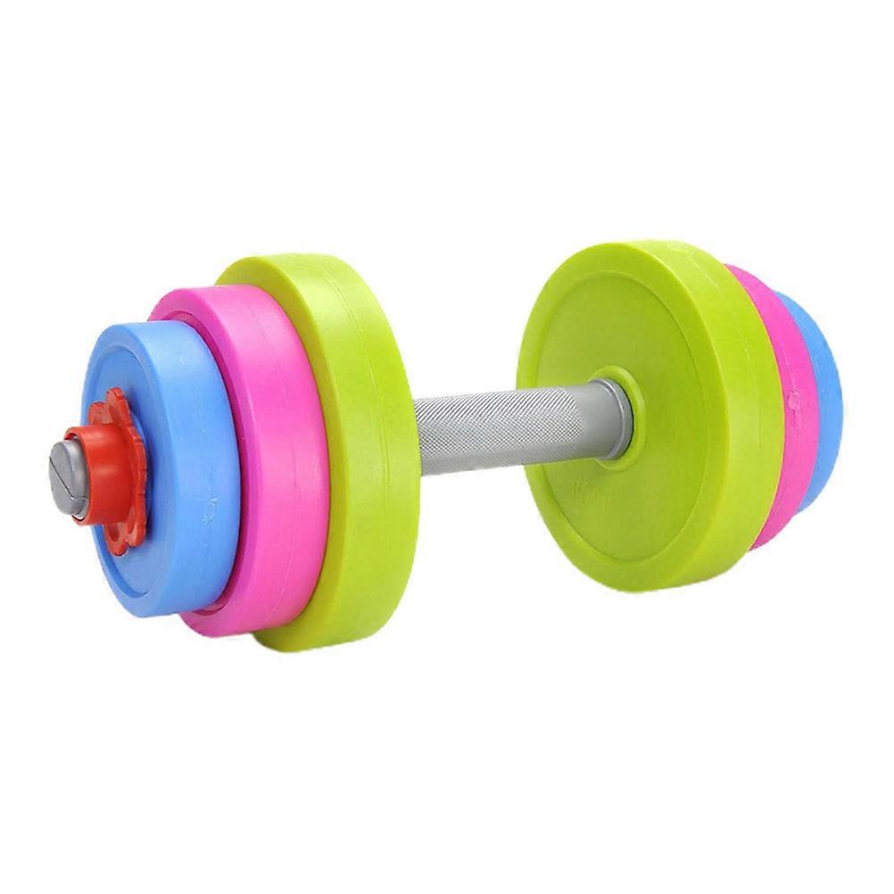 Plastic Kids Dumbbell for Exercising Use Assorted Color Ergonomic Design Safe and Durable