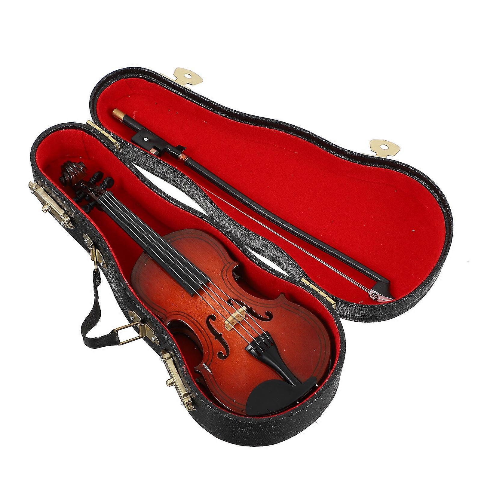 Miniature Violin, Attractive Desk Decor with Attention to Detail from String to Head