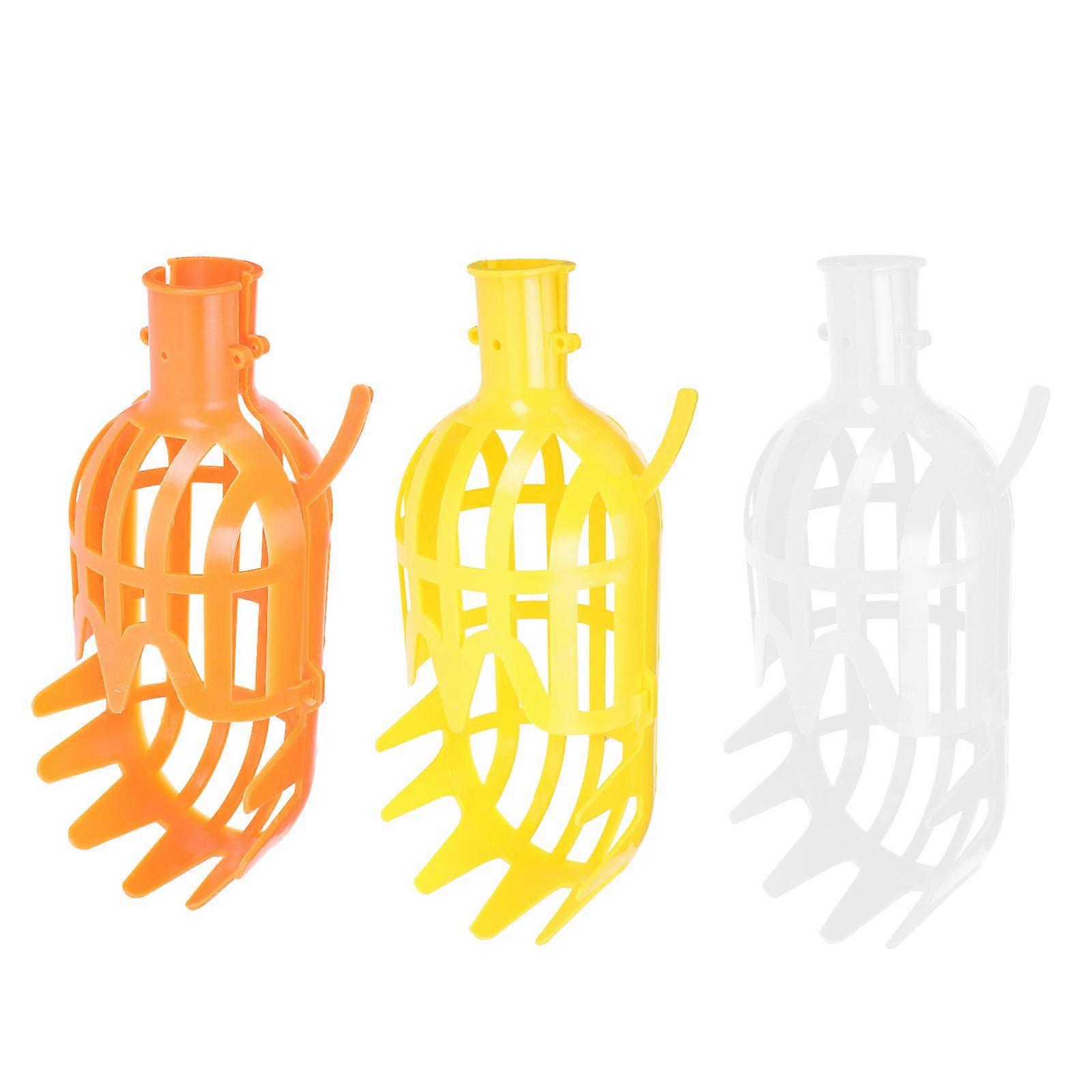 Assorted Color Fruit Picker Tool Durable PP Material for Outdoor Use Perfect for Home Orchard Garden 3pcs