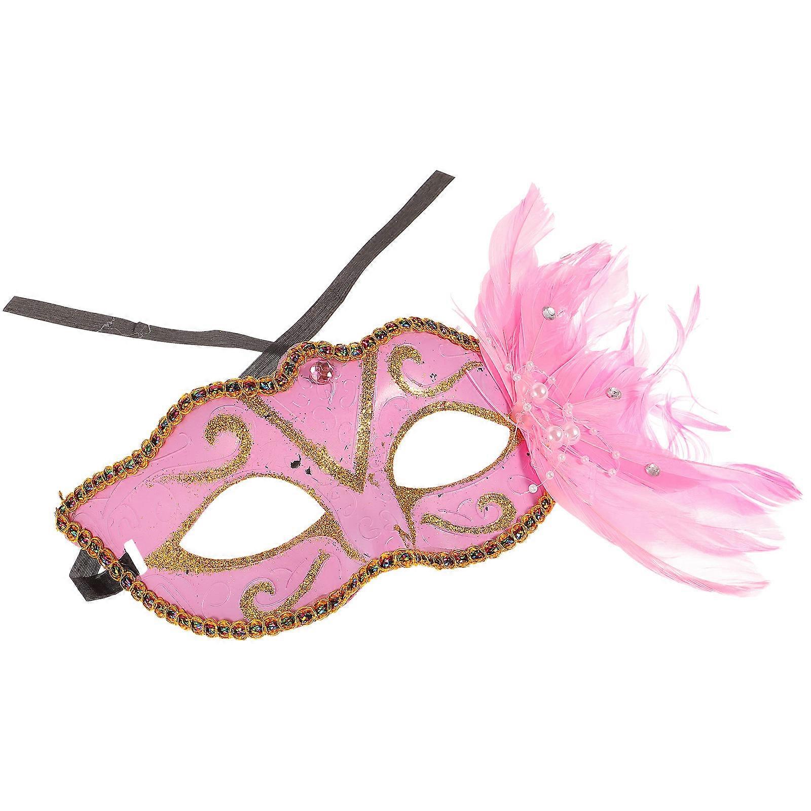 Adults Half Face Costume Prop Mask Crafted For Masquerade Style Events And Dance Parties 1Pcs