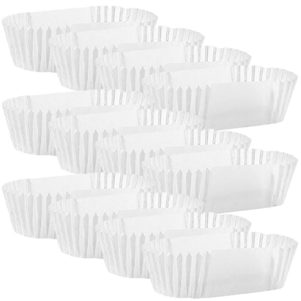 Disposable Boat Shape Bread Baking Liners   2000pcs White Paper Loaf Cups for Cupcakes, Weddings, Parties, Showers, and Home Use   Lightweight and