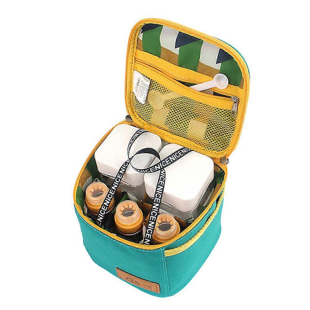 屋外用オックスフォードファブリックバッグ付きポータブルスパイスジャーセット 各種カラーセーフ食品グレード素材