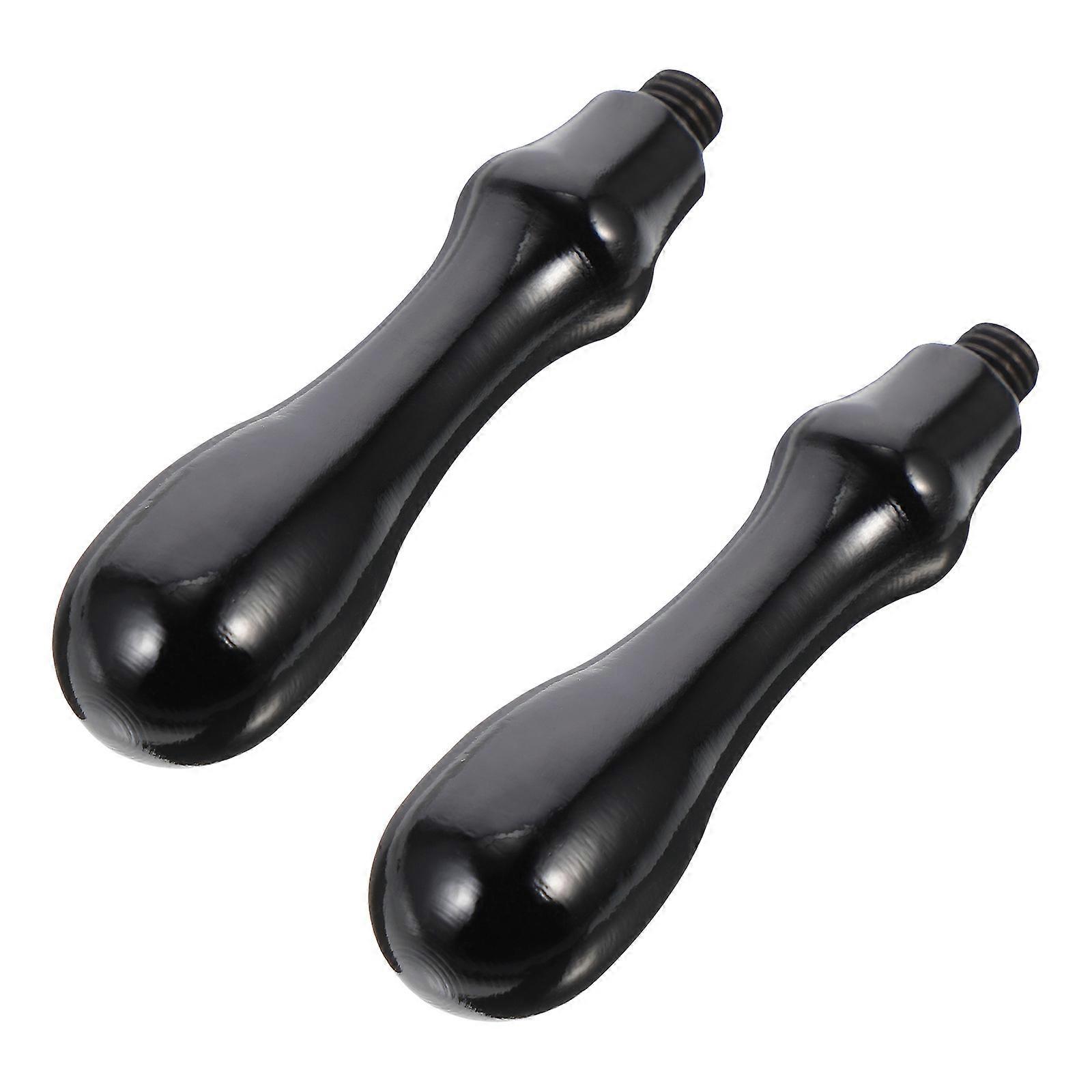 Black Retro Envelope Stamp Handle with Smooth Wooden Material for Stamp Use 2pcs