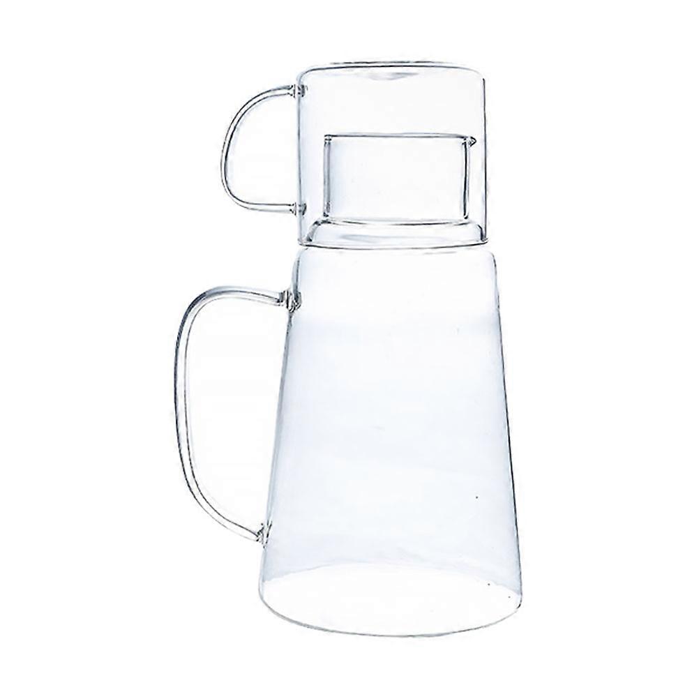 Large Capacity Glass Water Jug with Handle Heat & Cold Resistant for Juices, Beer, Homemade Drinks, Parties & Home Use