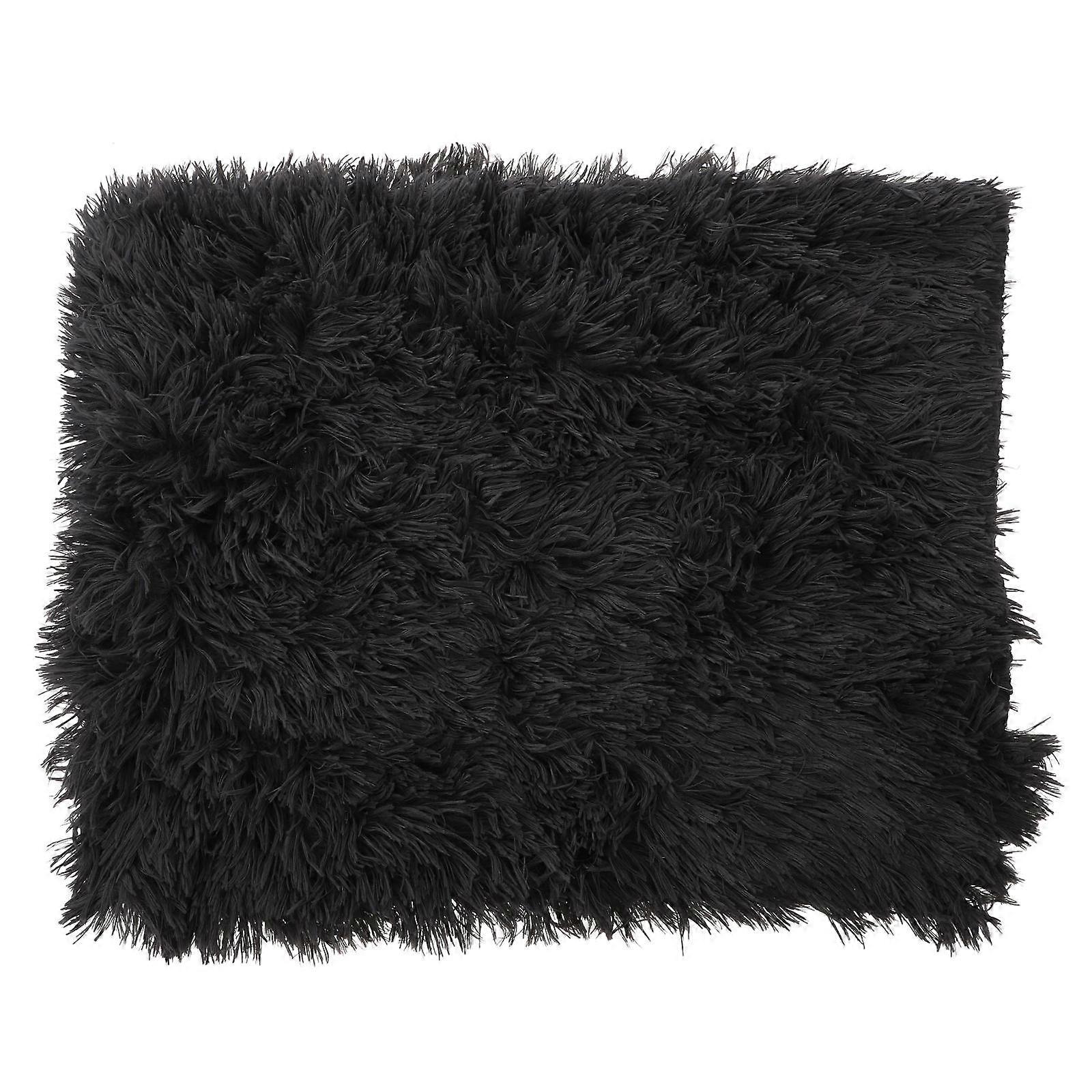 Pet Plush Mat 1Pcs Dark Grey Polyester with Luxurious Softness for Pet Use