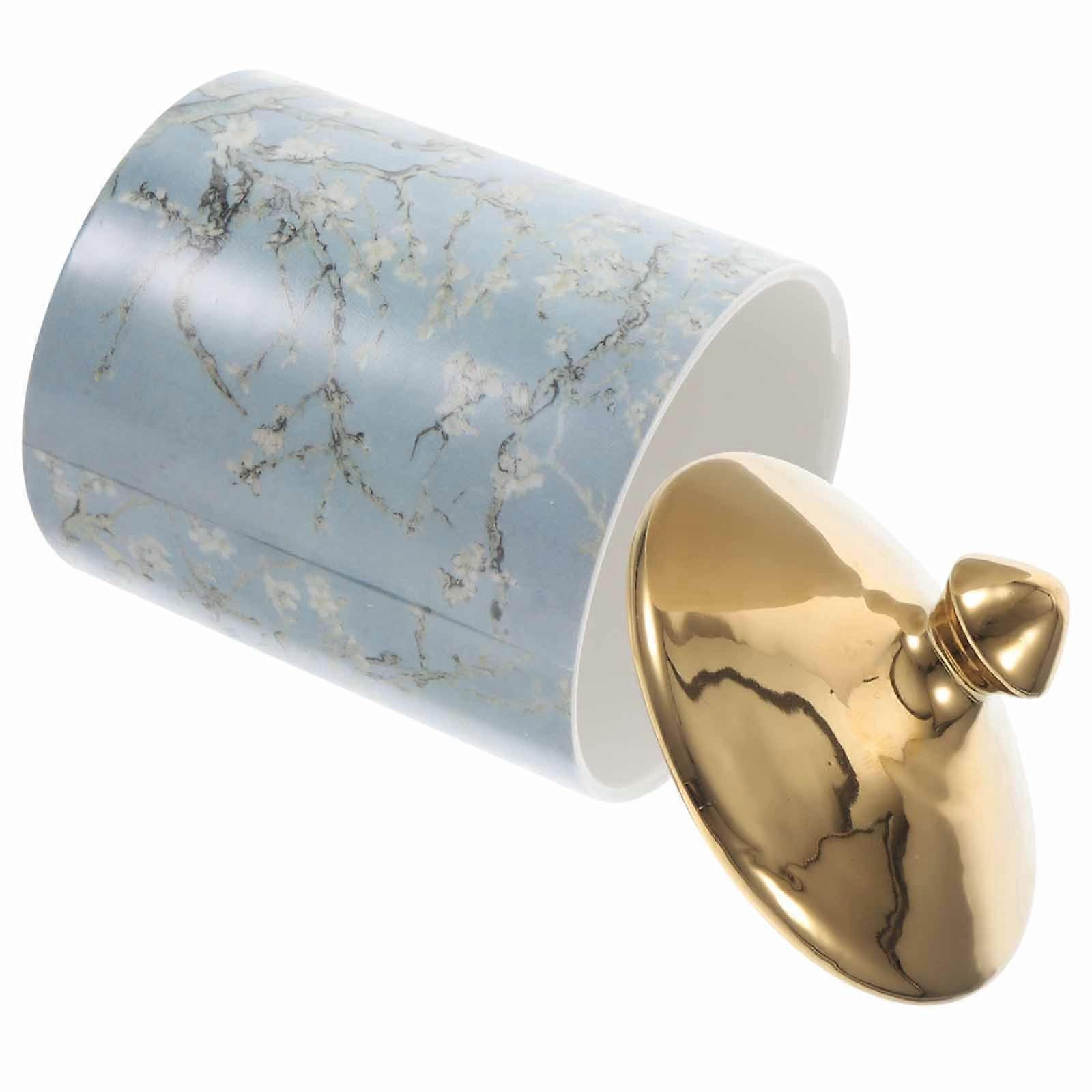 Chic Decorative Ceramic Jewelry Jar For Women's Storage Solution Multi Color 1Set