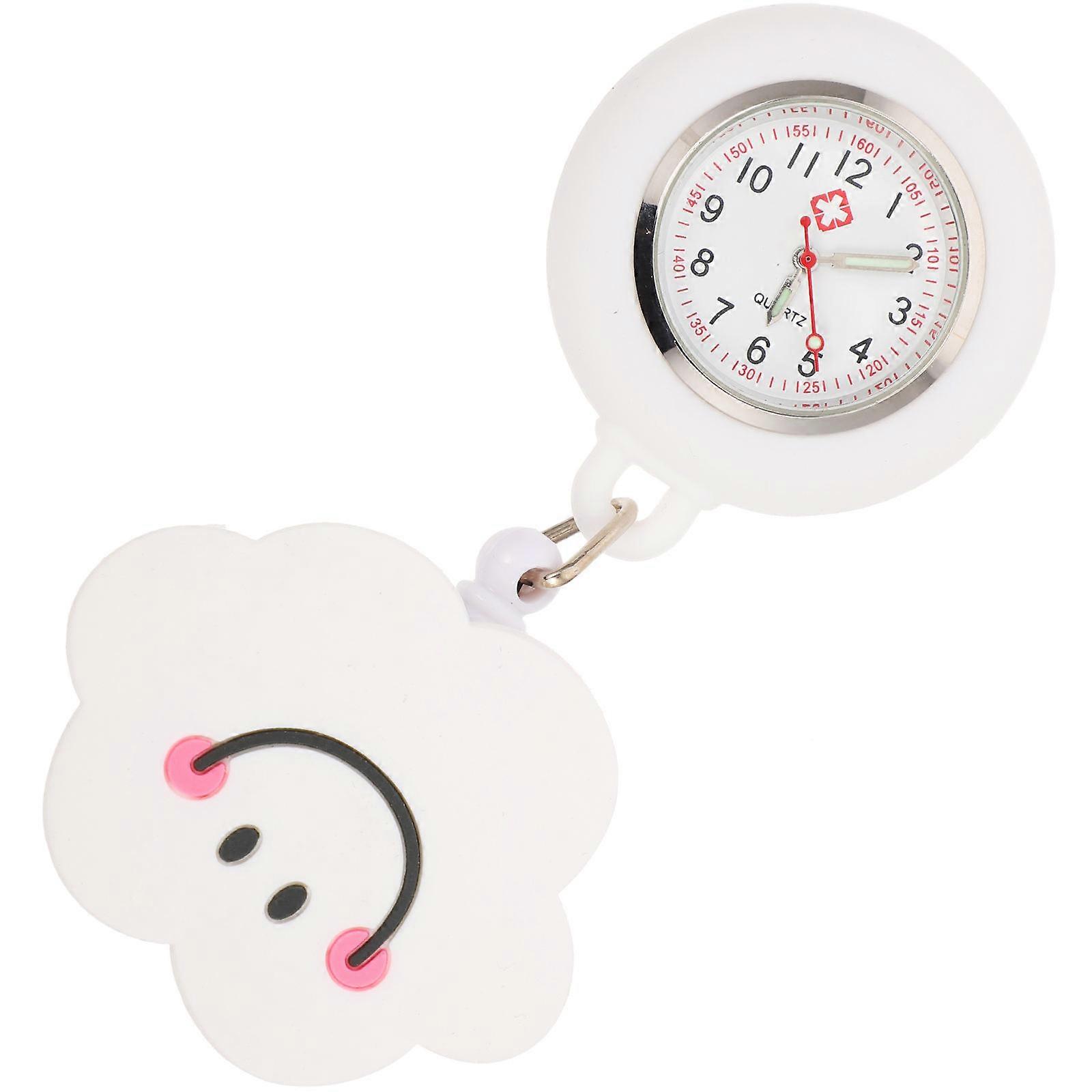 Pocket Nurse Watch Telescopic Hangings Watch Designed For Nurses In Daily Use Brown Portable Electronic Function 1Pcs