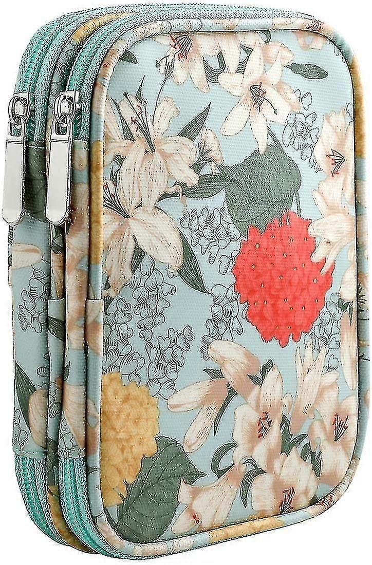 Crochet Hook Case, Empty Organizer with Compartments for Accessories