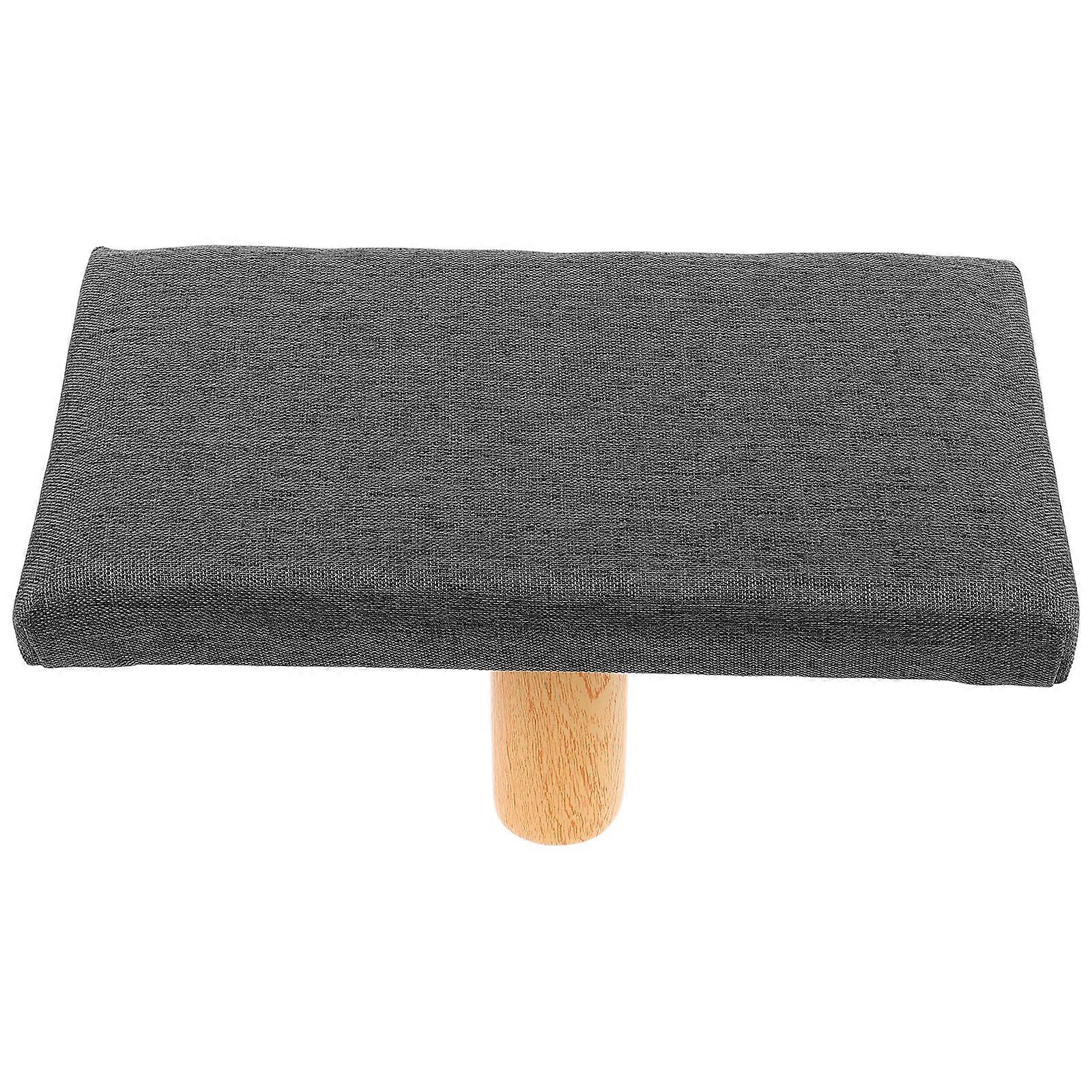 Seiza Bench with Grey Cushion Portable Stool for , Prayer, and Comfortable Sitting Stylish Design for Stability and Height Versatility