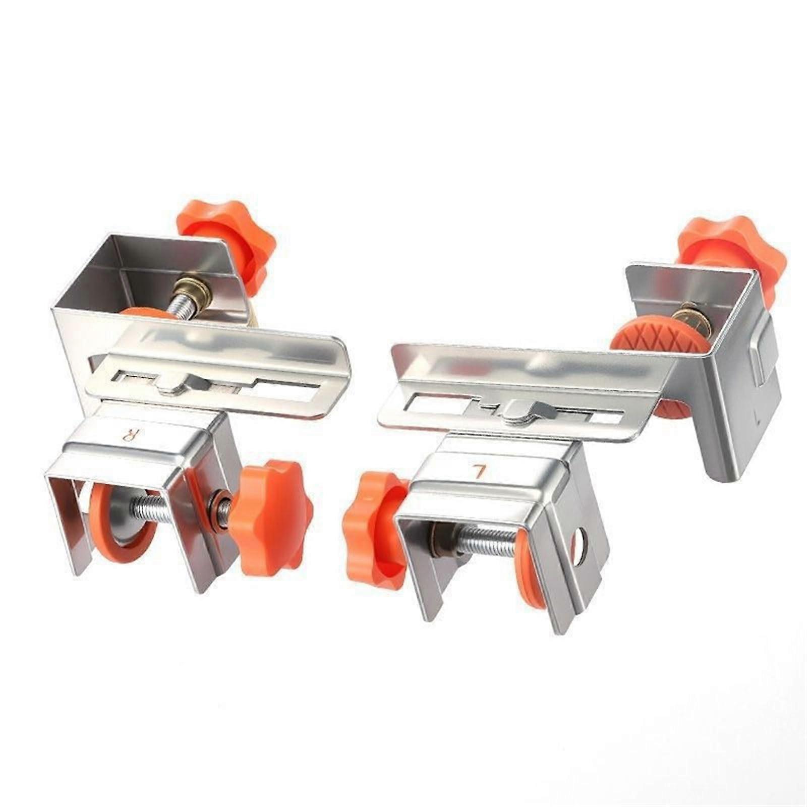 Drawer Front Plate Installation Clamp For Woodworking, Adjustable Alignment Tool For Cabinet Frames, 1 Pair