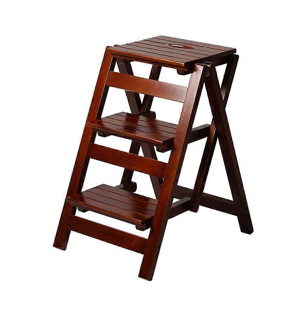Folding Wooden Step Stool For Kitchen Office Library Use With Footstool And Folding Steps Multifunctional Ladder Chair