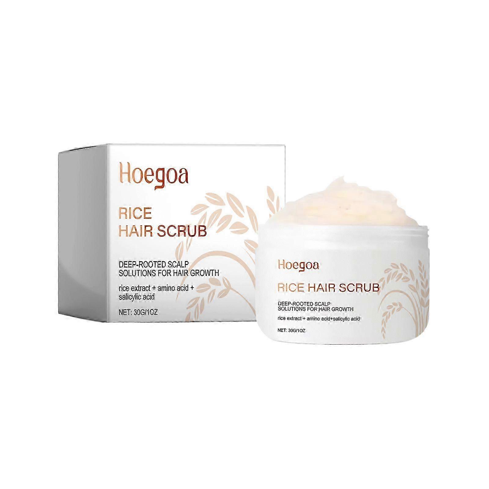 2025 Latest Model  Rice Head Scrub Cleans Dandruff, Moisturizes, Fluffs And