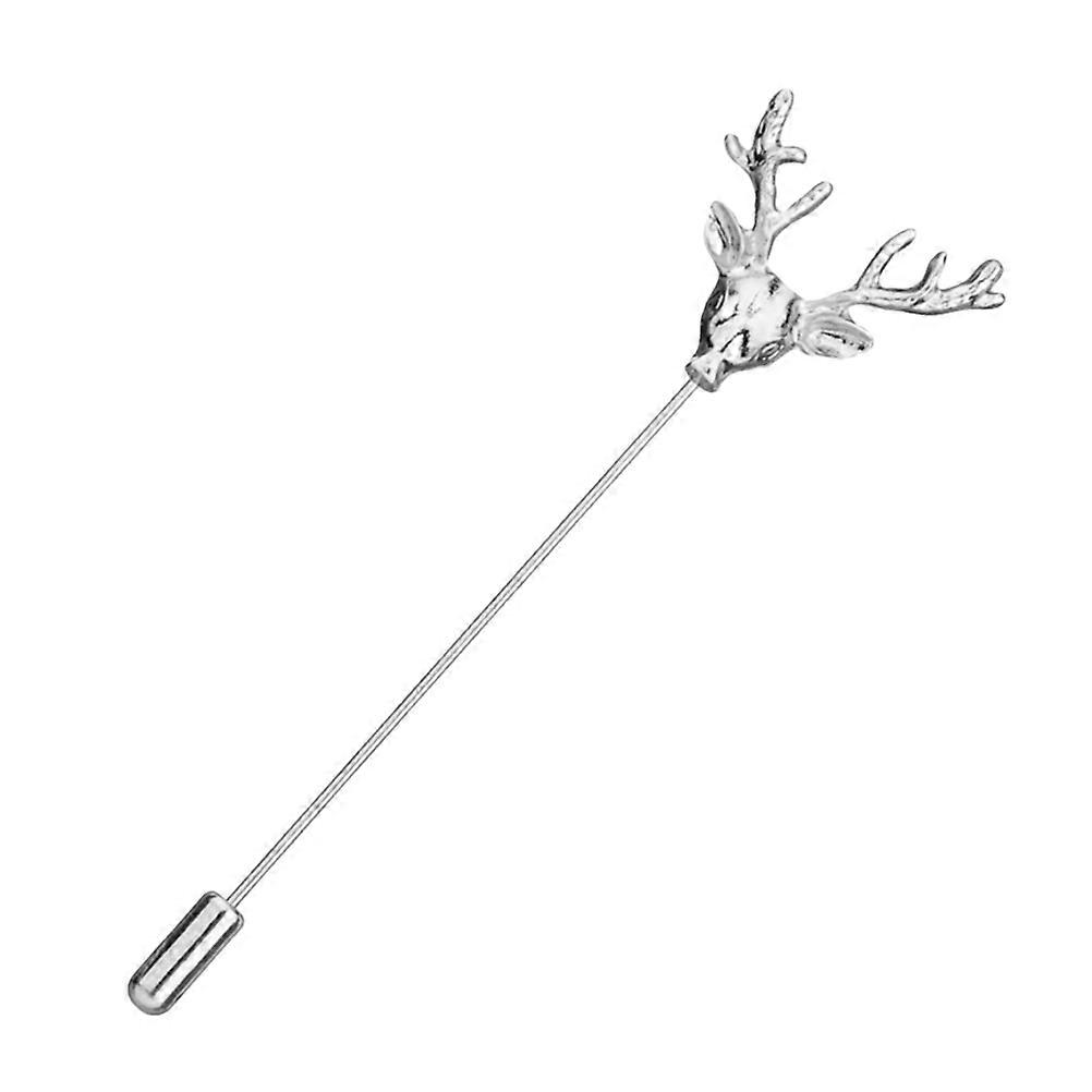 Durable Alloy Deer Head Brooch for Men and Women Adds Style and Sophistication to Any Outfit Silver