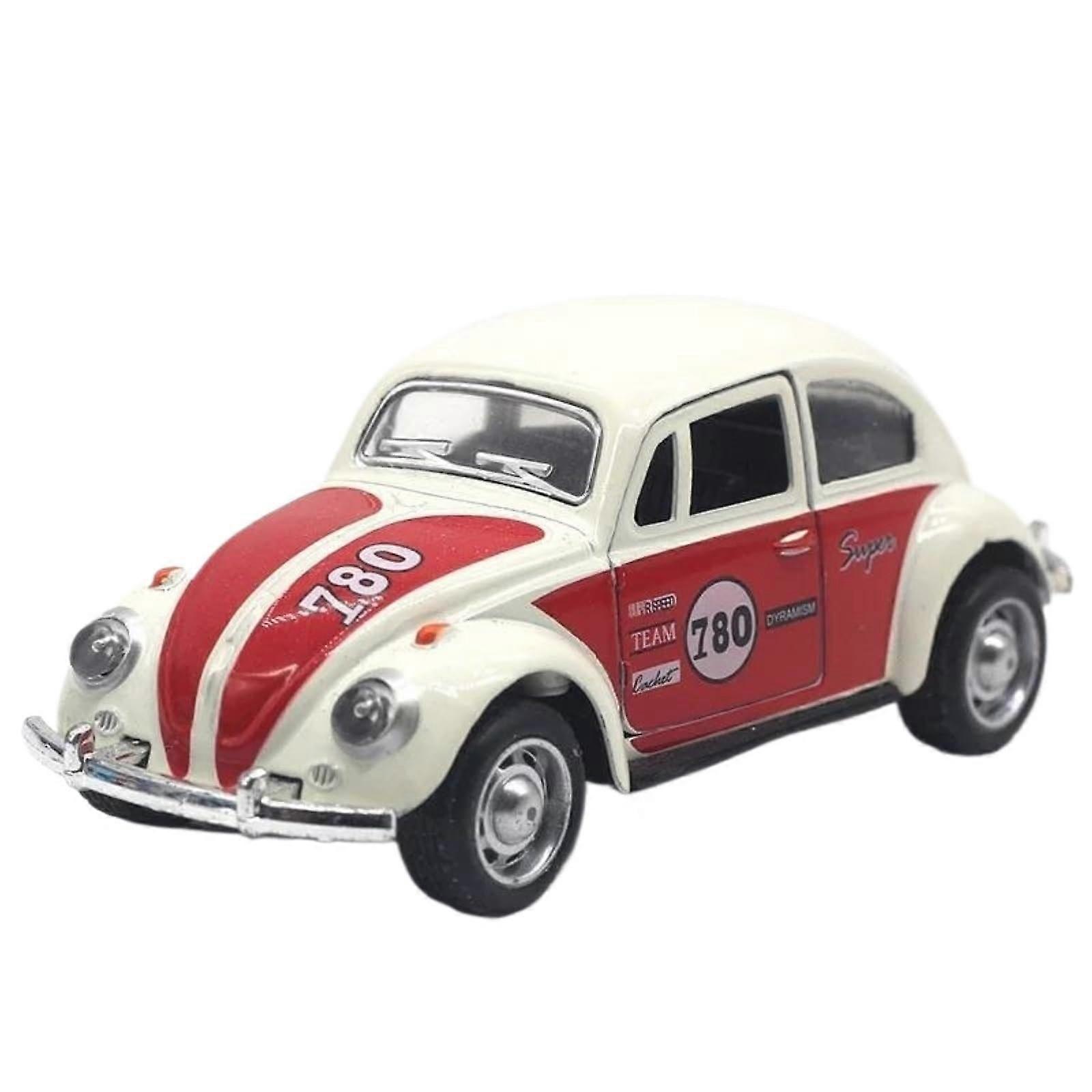 1:32 Scale Diecast Racing Car Model, Vintage Open Door Design, Collectible Alloy Car Ornament, Finished Model