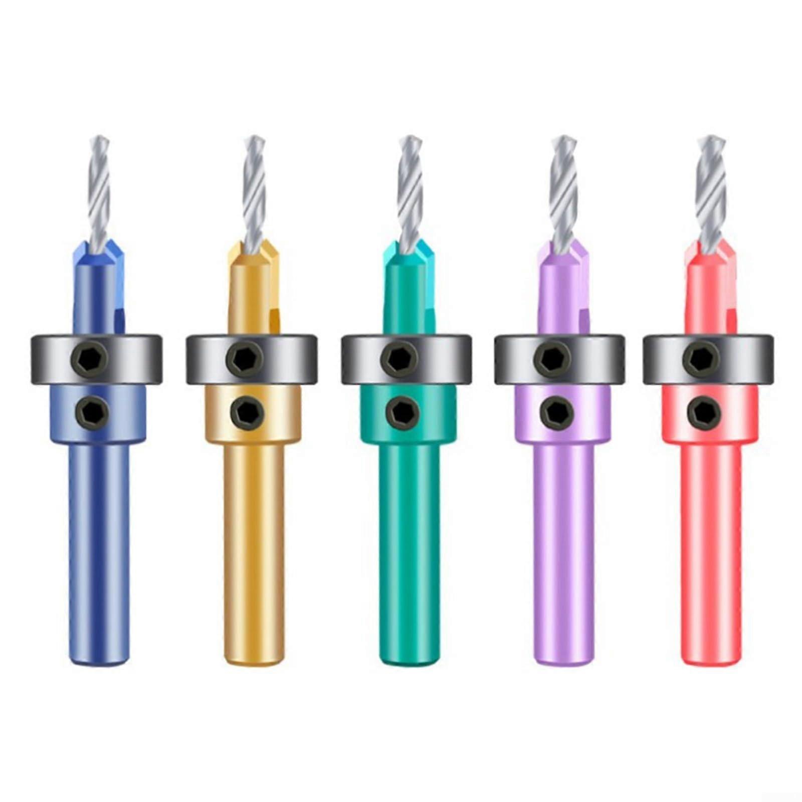 Countersink Drill Bit Set, Dowel Cutter for Woodworking