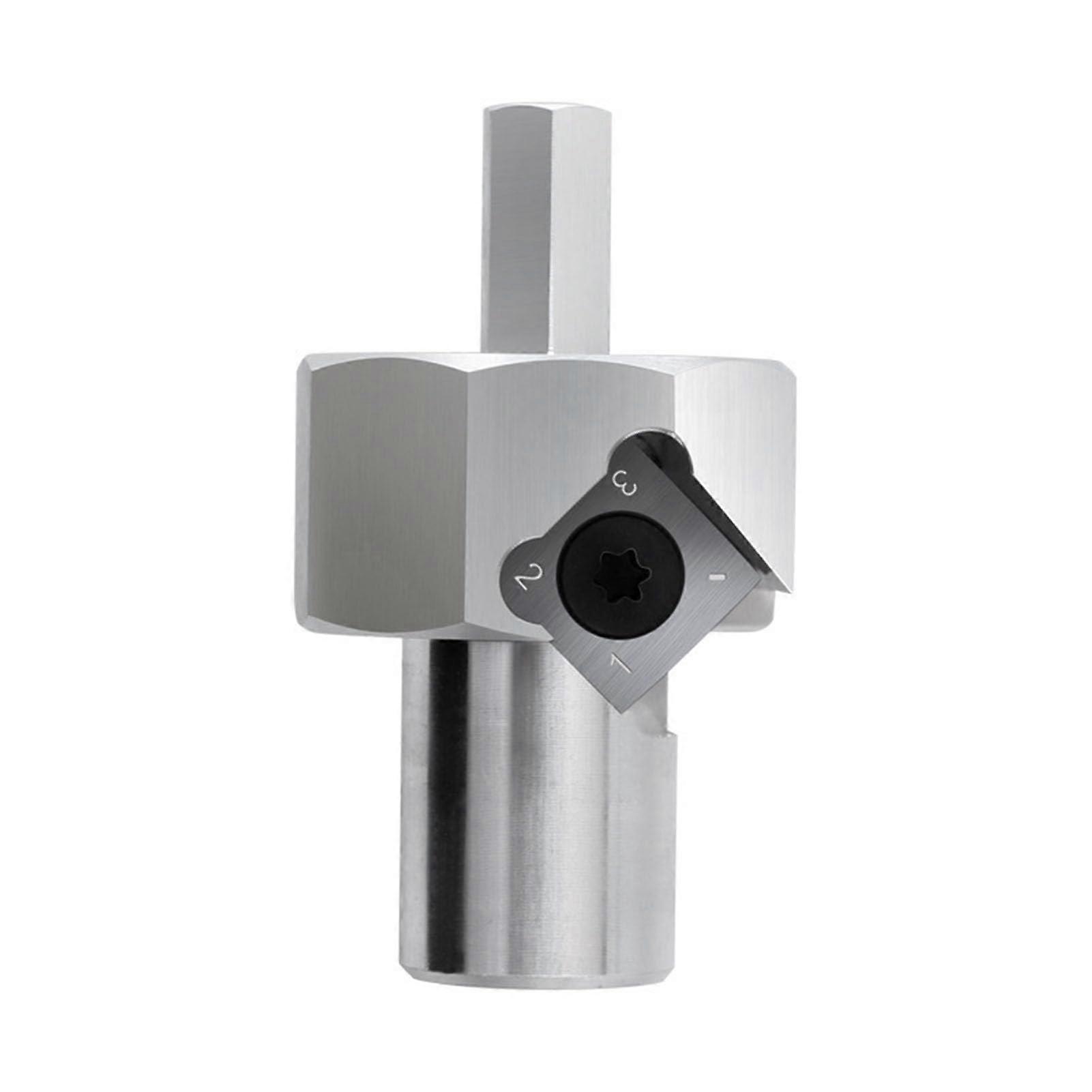 20mm Bench Hole Chamfer Reamer Tool With 9mm Hex Shank, Polished Finish, Durable Alloy Steel Cutters
