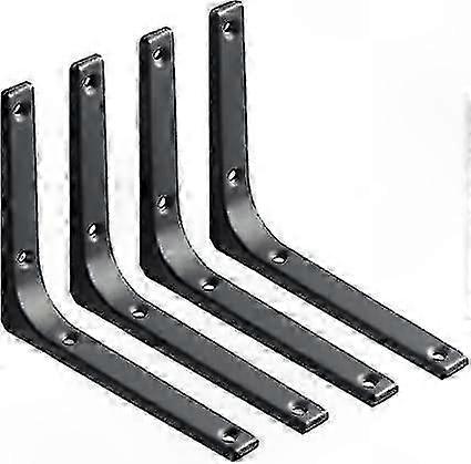 Heavy Duty L Brackets 2 Pack Stainless Steel Shelf Supports for Wall Mounting Shelf Installation Angle Brackets Durable and Reliable