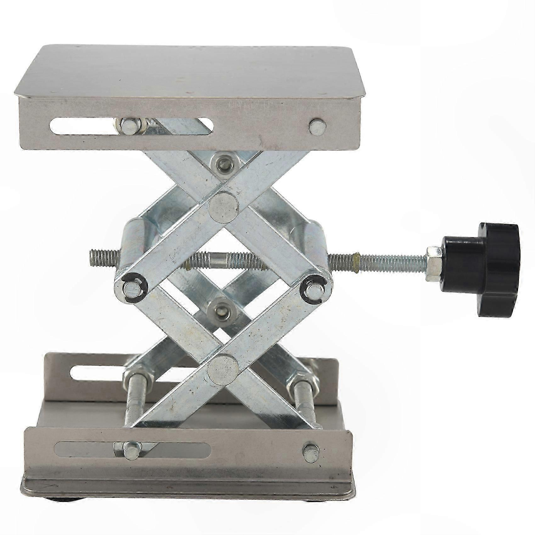 Stainless Steel Scissor Lift Rack for Lab Experiments - 100x100mm Science Table Stand