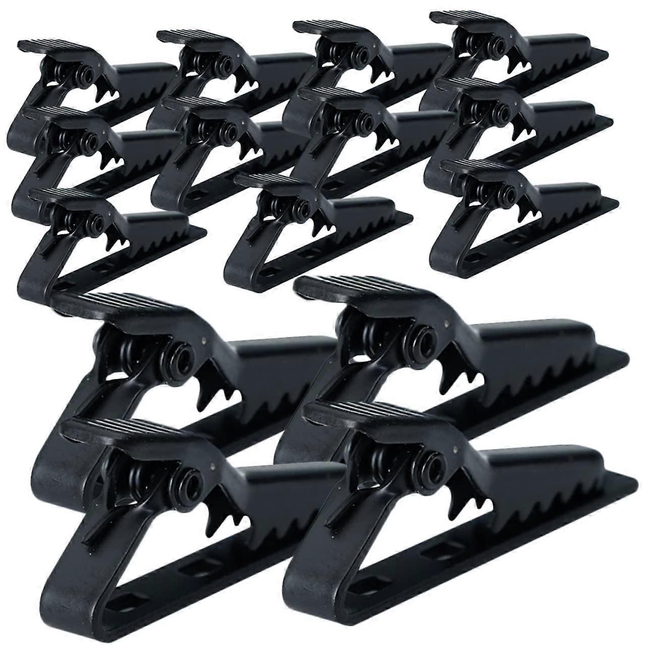 15 Pieces Microphone Clips Holders for Handheld Microphones, Practical Iron Clamps for Easy Installation and Secure Hold for Stage Performances