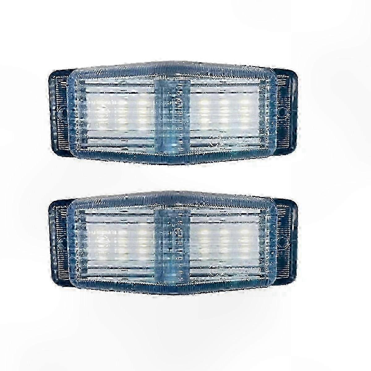 2Pcs LED Marker Lights for Front Double Burner Indicator Lamp Suitable for Certain Brand Truck Lorry Front Grill Light A