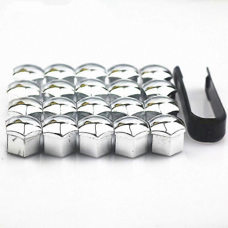 Wheel Nut Cover Cap 20-Pack with Installation Tool for Secure Fit