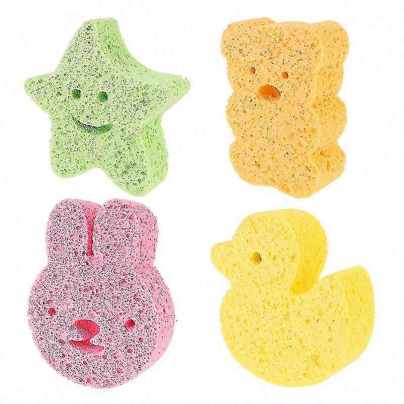4pcs Bath Shower Sponge for Exfoliating and Cleansing